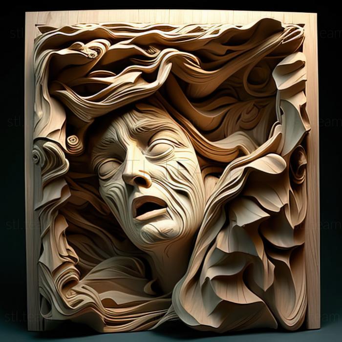 3D модель Розмари Кочи, американская художница. (STL)
